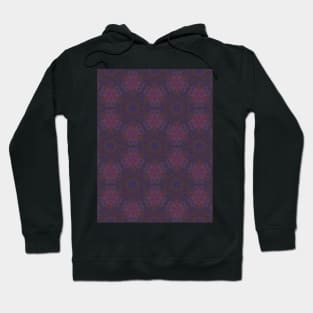 Deep Dark Purple Circular Pattern - WelshDesignsTP003 Hoodie